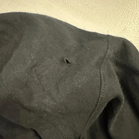 Champion Middleweight T-shirt Hoodie, Script Logo Long Sleeve Black Size XL GUC - Picture 6 of 12